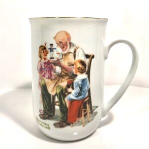 Vintage Norman Rockwell Toymaker Mug. Norman Rockwell Museum Collection, 1982.